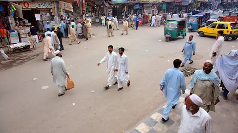 Bazar de Qissa Jawani en Peshawar Bazar de Qissa Jawani en Peshawar