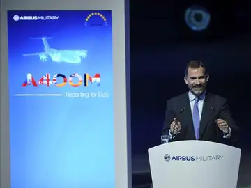 El Príncipe pone el programa del A400M como ejemplo de cooperación europea El Príncipe pone el programa del A400M como ejemplo de cooperación europea