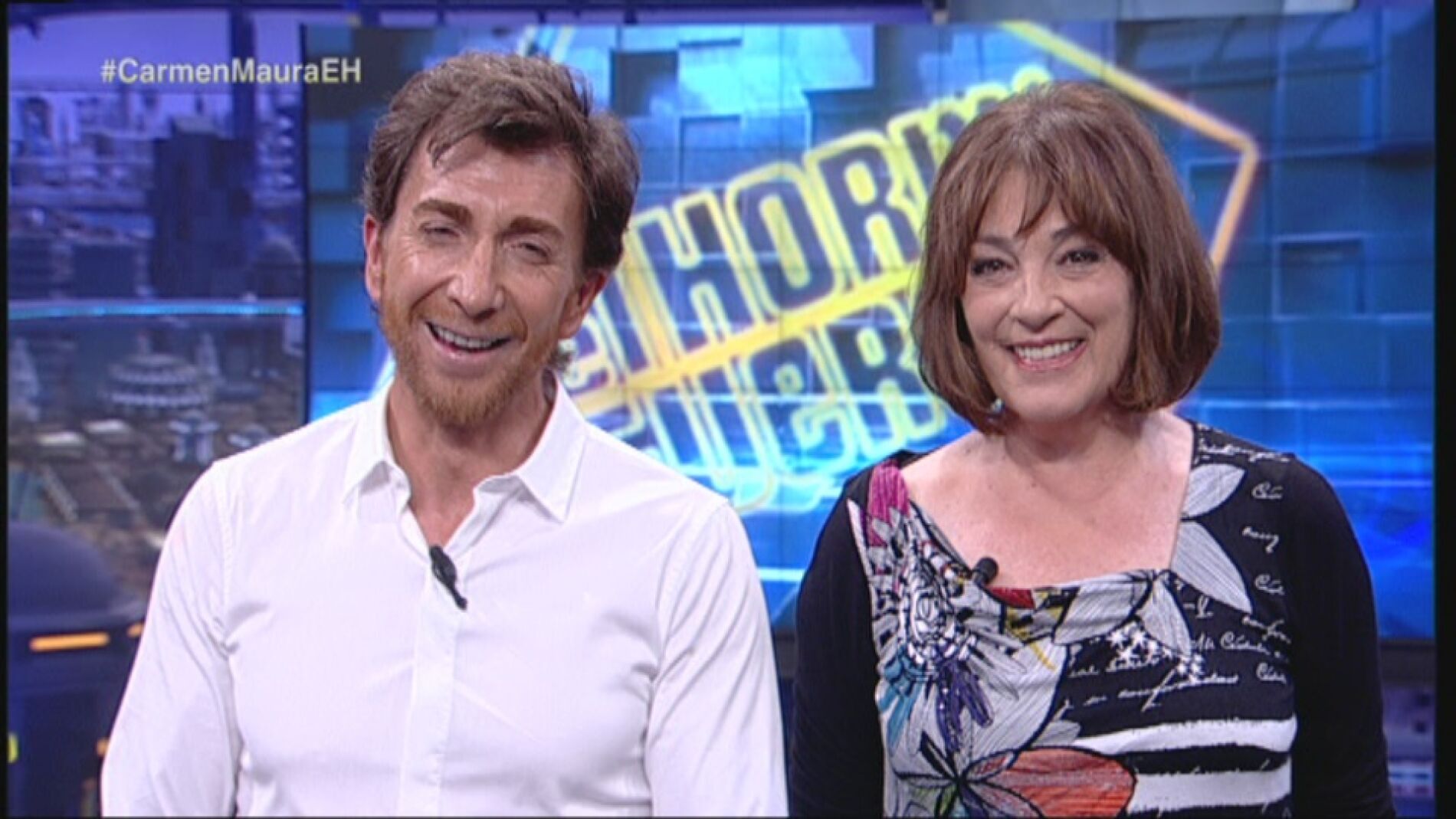 Pablo Motos y Carmen Maura