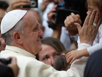 El papa Francisco, en Asís (Italia)