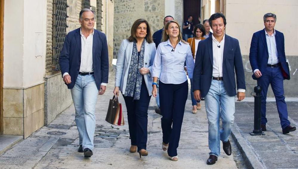 Cospedal, Fátima Báñez, Carlos Florian y González Pons en Toledo