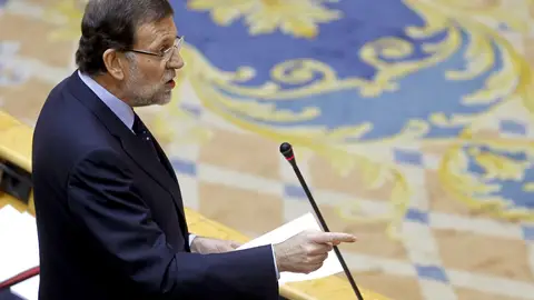 Mariano Rajoy en el Senado Mariano Rajoy en el Senado
