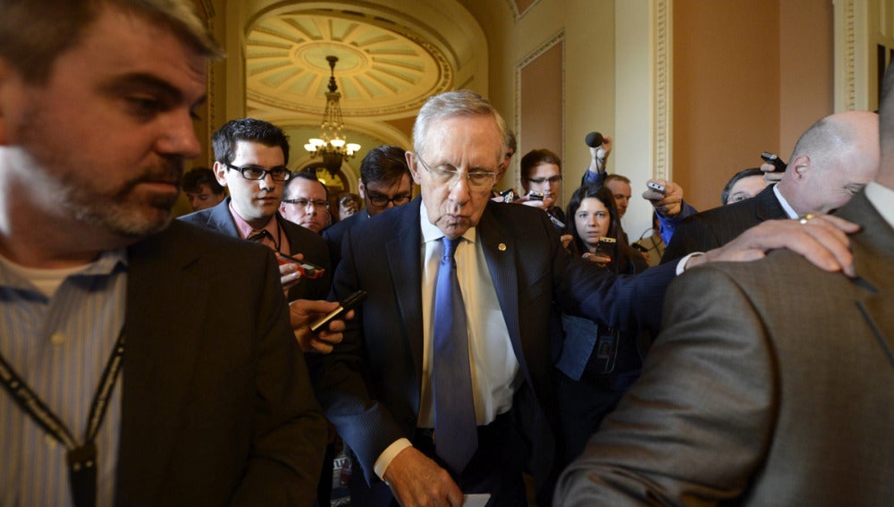 El líder de la mayoría demócrata del Senado estadounidense, Harry Reid