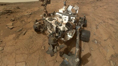 El robot Curiosity halla un extraño meteorito metálico en Marte