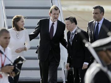 El presidente del Gobierno español, Mariano Rajoy, llegó hoy a Panamá