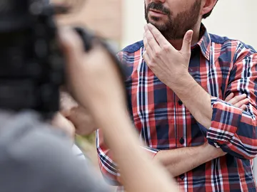 Jordi Évole y su primer entrevistado Jordi Évole y su primer entrevistado