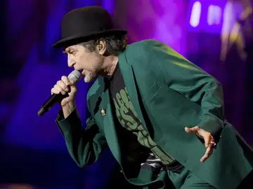 Joaquin Sabina durante un concierto Joaquin Sabina durante un concierto