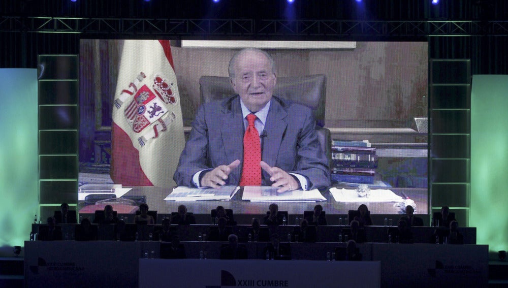 El Rey, en su mensaje de vídeo en Panamá
