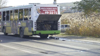Una 'kamikaze' rusa hace estallar una bomba en un autobús y deja al menos seis muertos