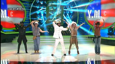 Manel Fuentes y el jurado de Tu cara me suena imitan a los Village People