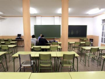 Aulas vacías en la huelga general del sector educativo