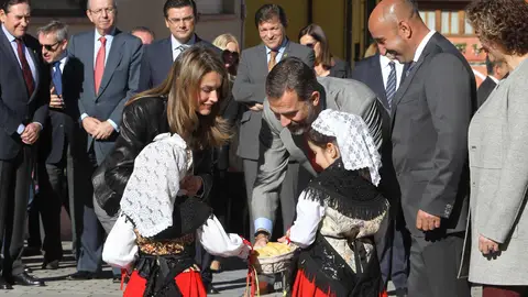 Los Príncipes de Asturias en Teverga, Asturias Los Príncipes de Asturias en Teverga, Asturias