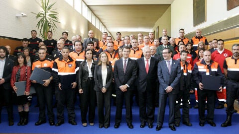 Entrega de la placa de honor de la orden del M&eacute;rito Civil 