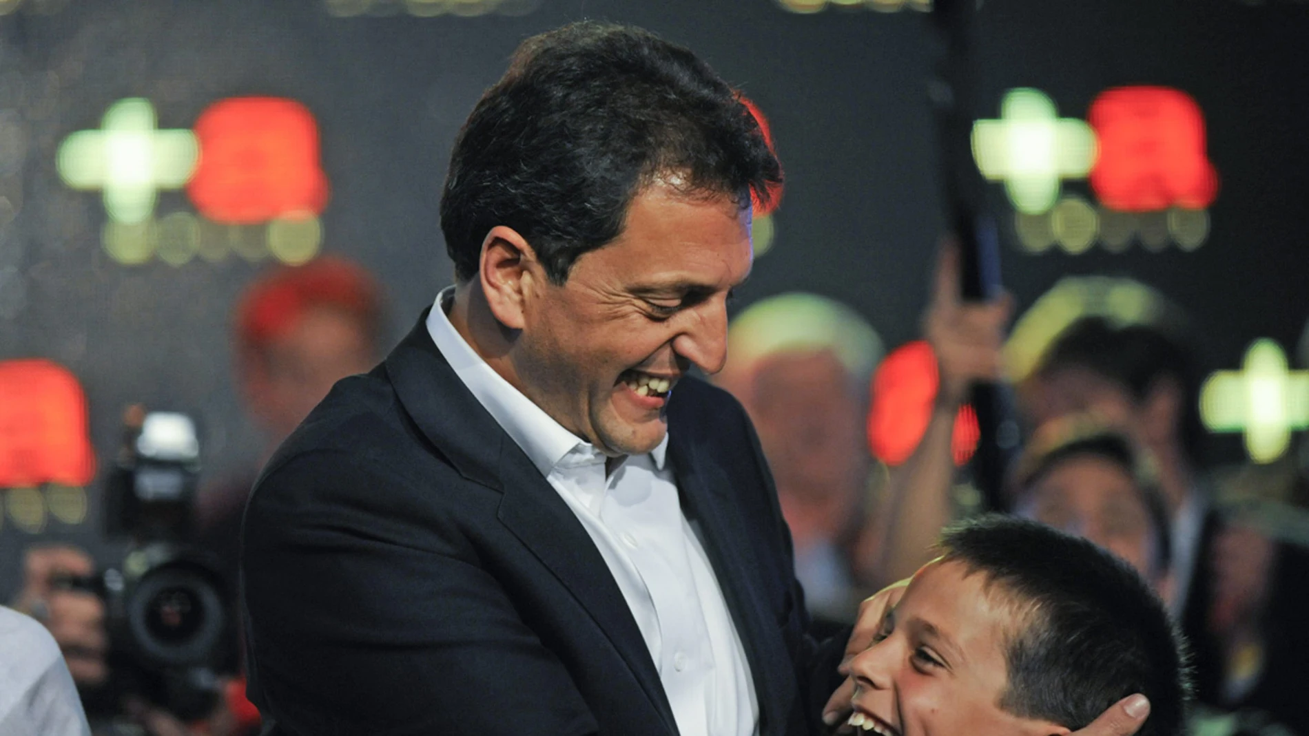 Sergio Massa tras conocer los resultados Sergio Massa tras conocer los resultados