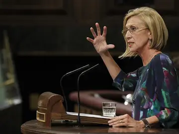 Rosa Díez en el Pleno del Congreso. Rosa Díez en el Pleno del Congreso.
