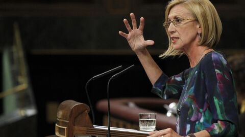 Rosa D&iacute;ez en el Pleno del Congreso.