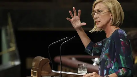 Rosa Díez en el Pleno del Congreso. Rosa Díez en el Pleno del Congreso.