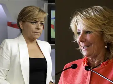 La socialista Elena Valenciano y la 'popular' Esperanza Aguirre La socialista Elena Valenciano y la 'popular' Esperanza Aguirre