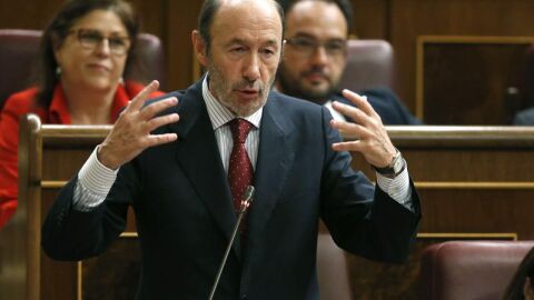El secretario general del PSOE, Alfredo P&eacute;rez Rubalcaba