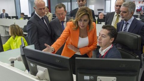 Susana D&iacute;az, en un acto del PSOE.