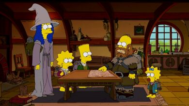Cabecera de 'Los Simpson' homenajea a 'The Hobbit'