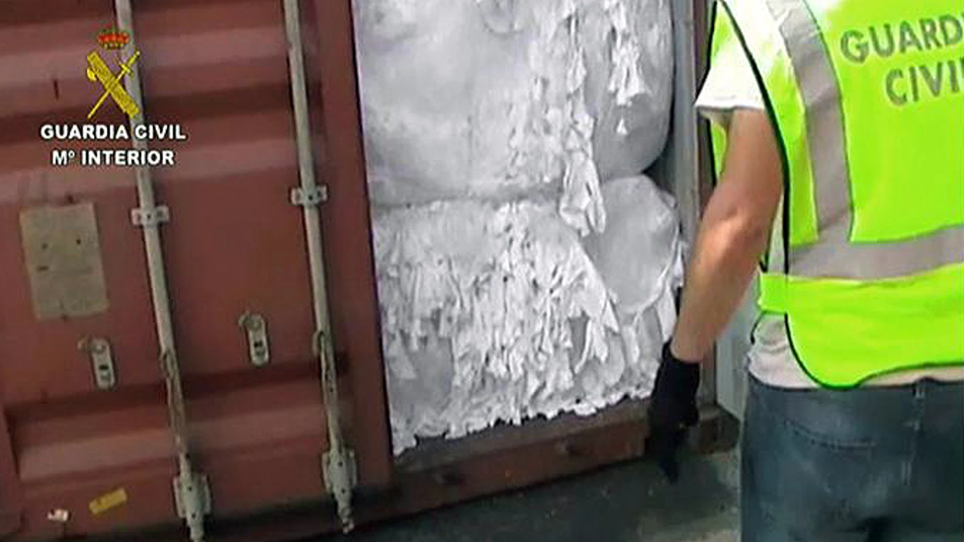 El contenedor con 204 kilos de cocaína El contenedor con 204 kilos de cocaína