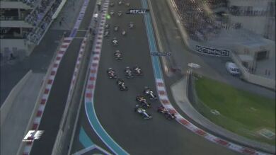 Salida del GP de Abu Dabi