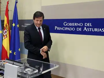 El presidente del Principado, Javier Fernández El presidente del Principado, Javier Fernández