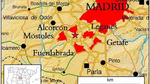 Mapa de la Comunidad de Madrid Mapa de la Comunidad de Madrid