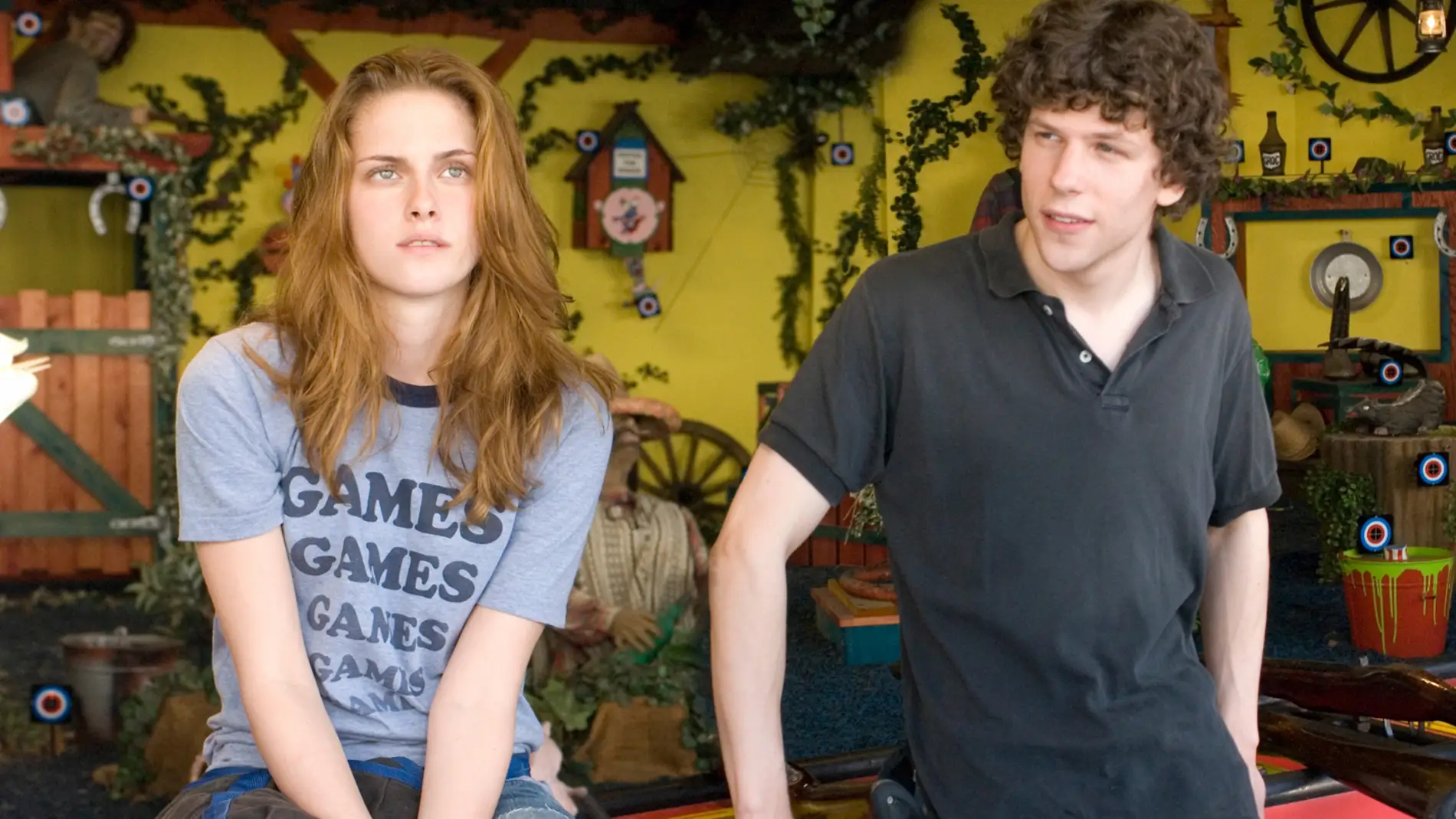 Kristen Stewart y Jesse Eisenberg en 'Adventureland'