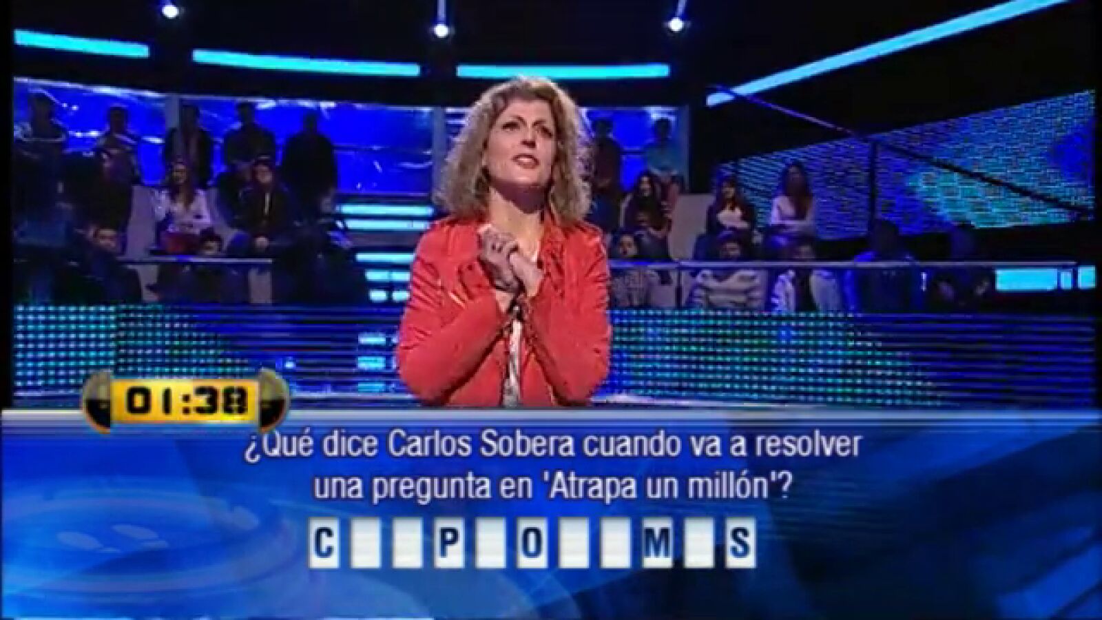 Una concursante no sabe una pregunta sobre Carlos Sobera