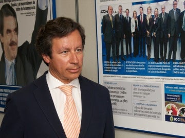 Carlos Floriano en la sede del PP