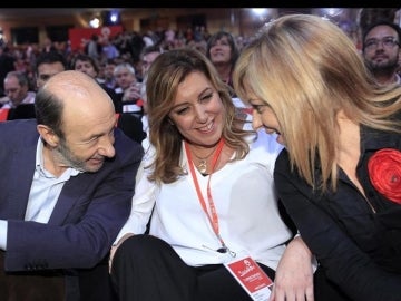 Rubalcaba, Valenciano y Díaz, en la Conferencia Política del PSOE