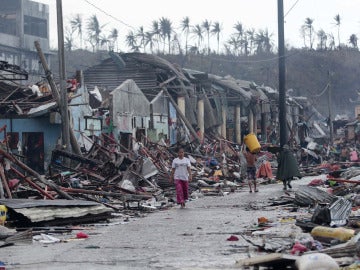 Devastación en Filipinas