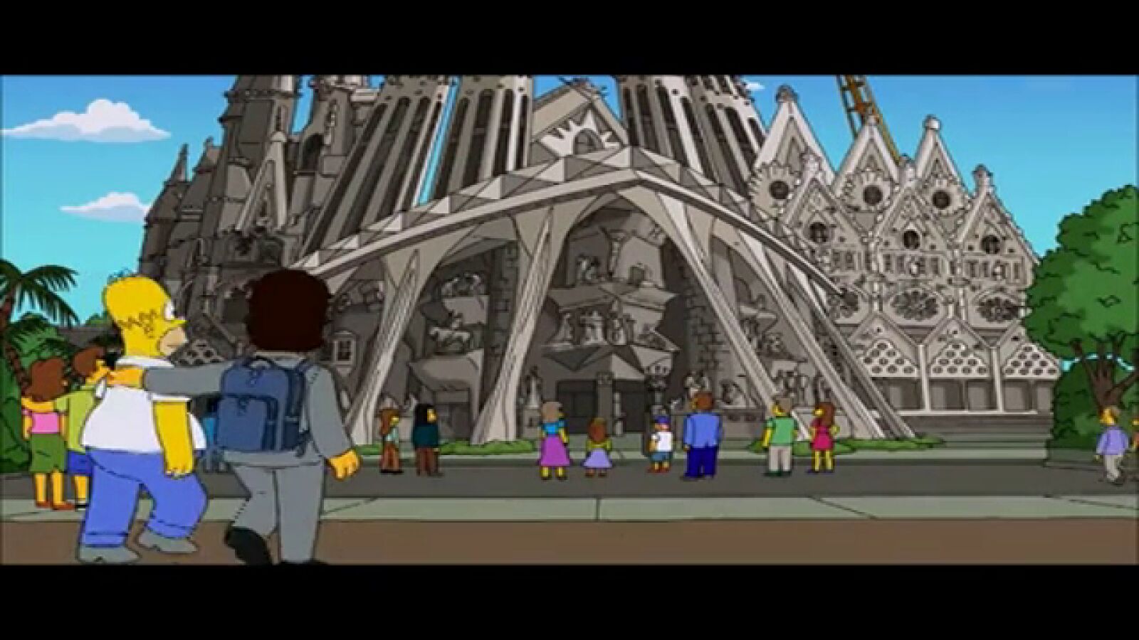 Homer Simpson visita Barcelona