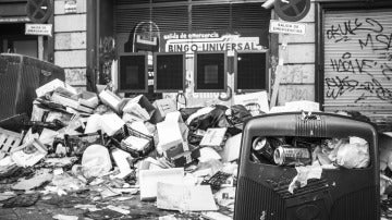 Huelga de basura, en Madrid