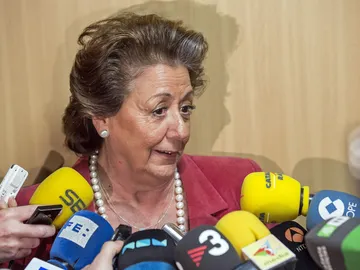 Rita Barberá tras su declaración Rita Barberá tras su declaración