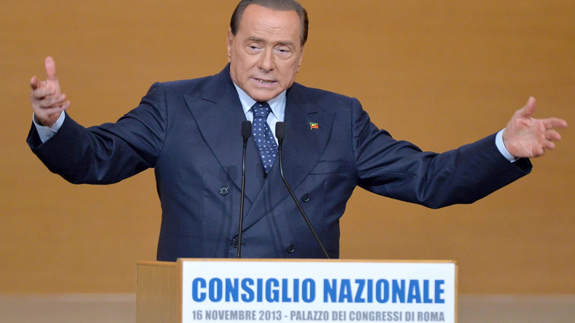 Berlusconi, en un discurso Berlusconi, en un discurso