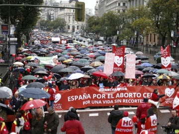 Miles de personas participan en la IV Marcha por la Vida