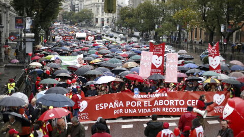 Miles de personas participan en la IV Marcha por la Vida