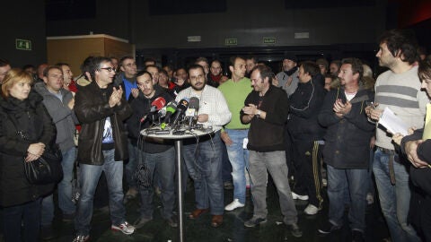 Representantes de los trabajadores de limpieza