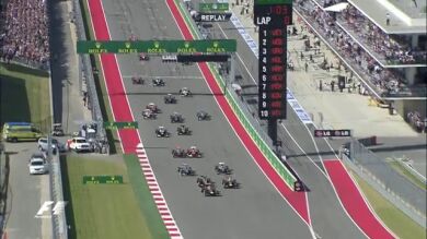 Salida del GP de EEUU 2013