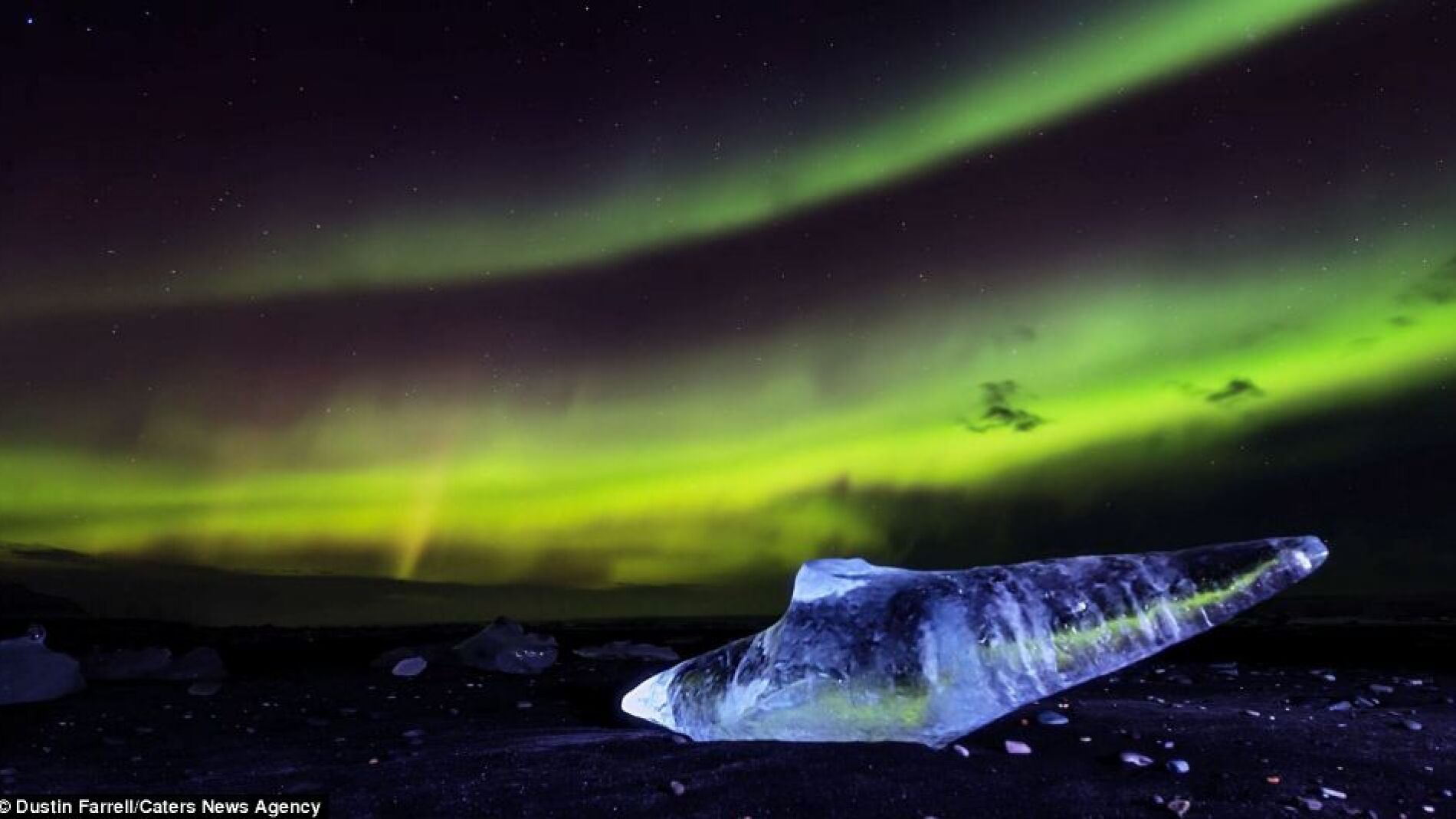 Aurora boreal en Islandia