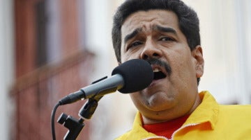 Nicolás Maduro en una rueda de prensa