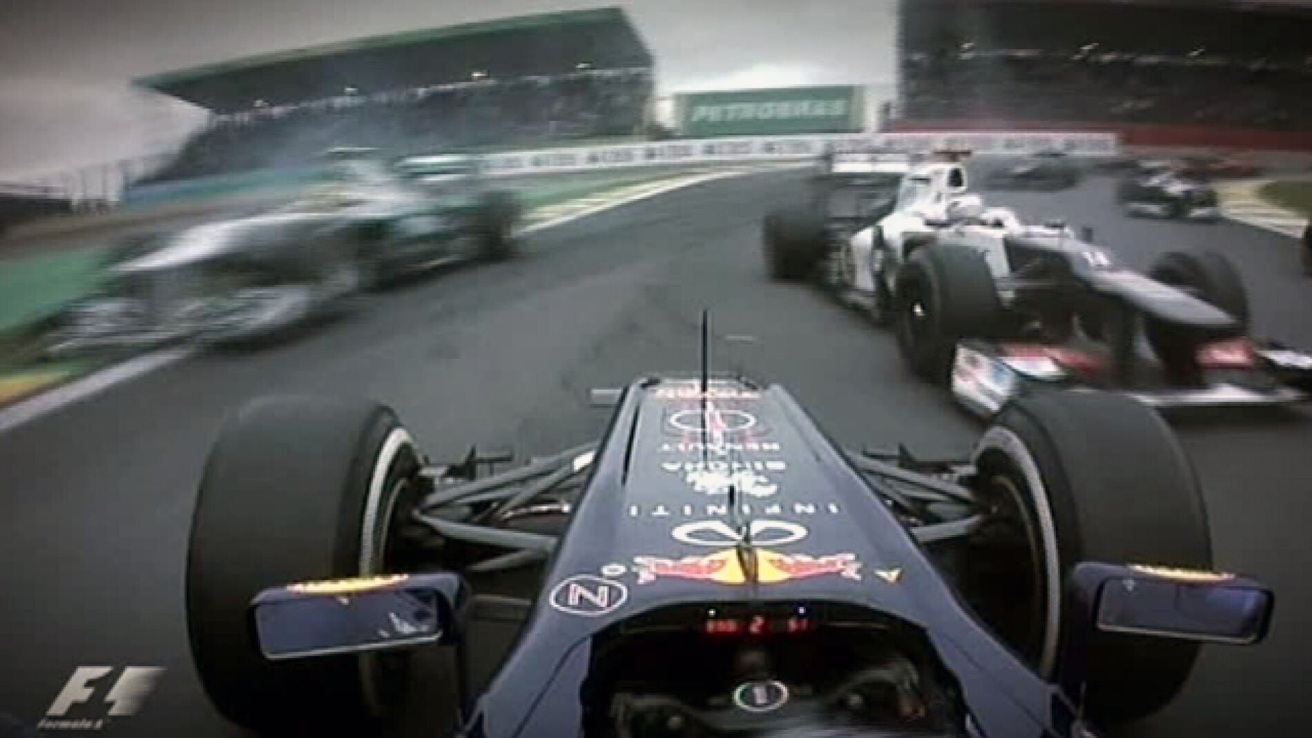 Accidente de Vettel en Brasil 2012