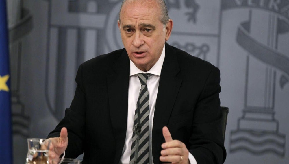 Fernández Díaz durante la rueda de prensa de un Consejo de Ministros
