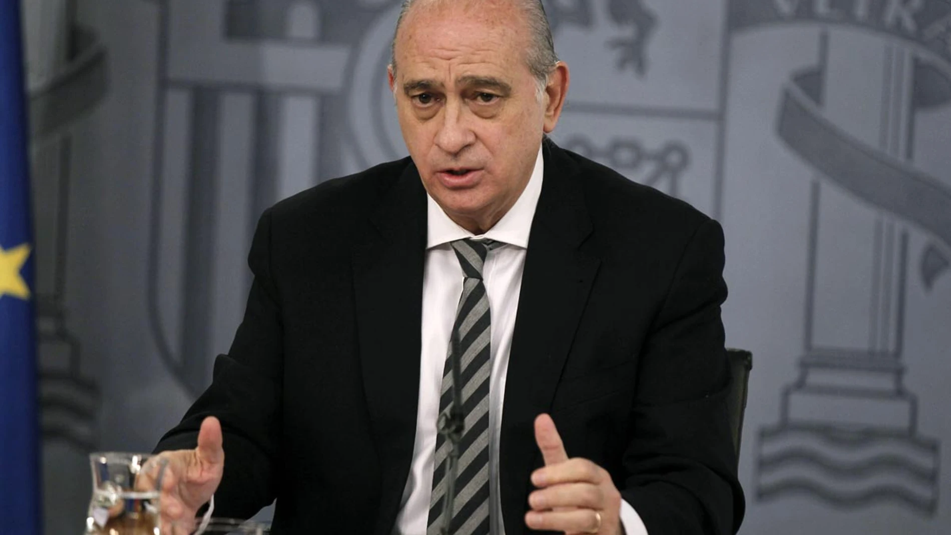 Fernández Díaz durante la rueda de prensa de un Consejo de Ministros Fernández Díaz durante la rueda de prensa de un Consejo de Ministros