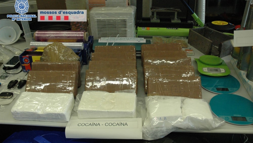 Desmantelado un laboratorio de cocaína en Barcelona