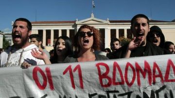 Huelga en las universidades de Grecia