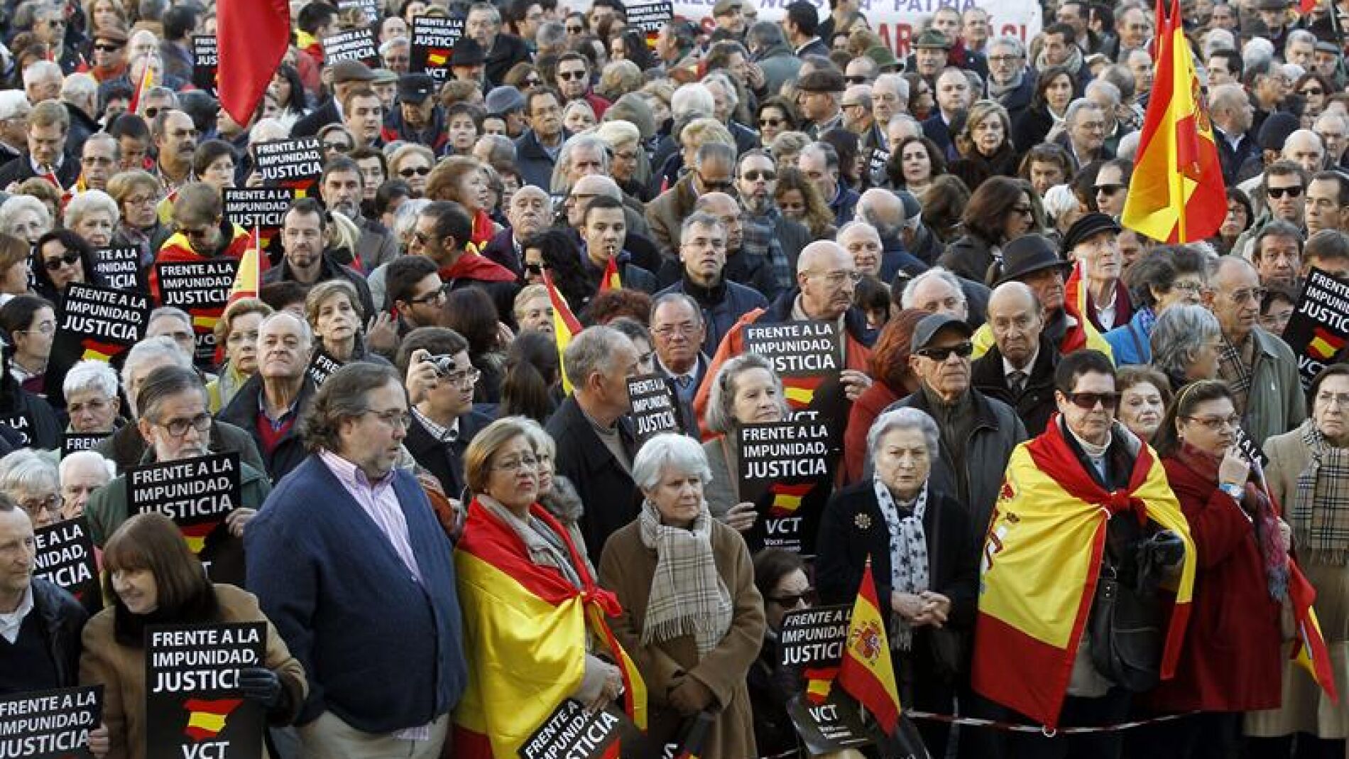 Concentraci&oacute;n en Madrid contra las excarcelaciones masivas.